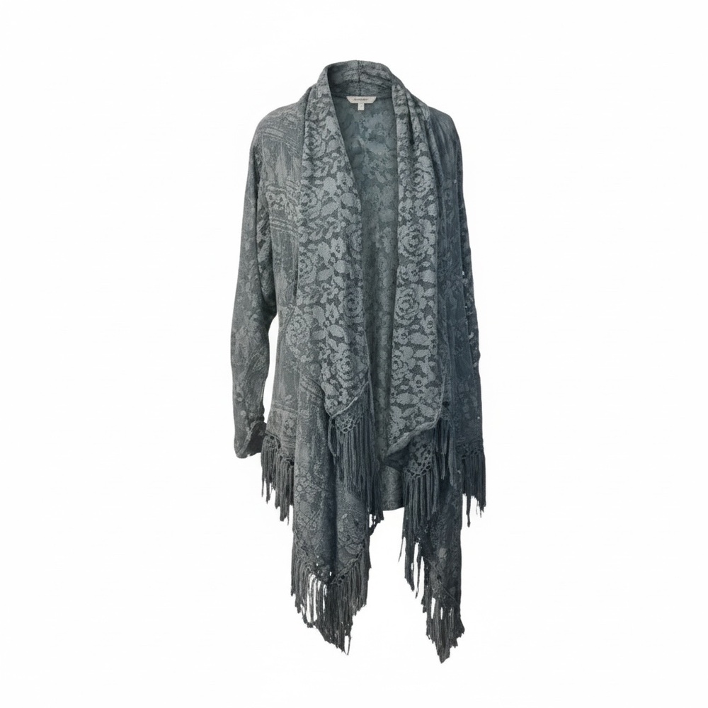 Pretty Angel Women's Long Sleeve Crochet Open Cardigan Scarf Lace Crochet Duster